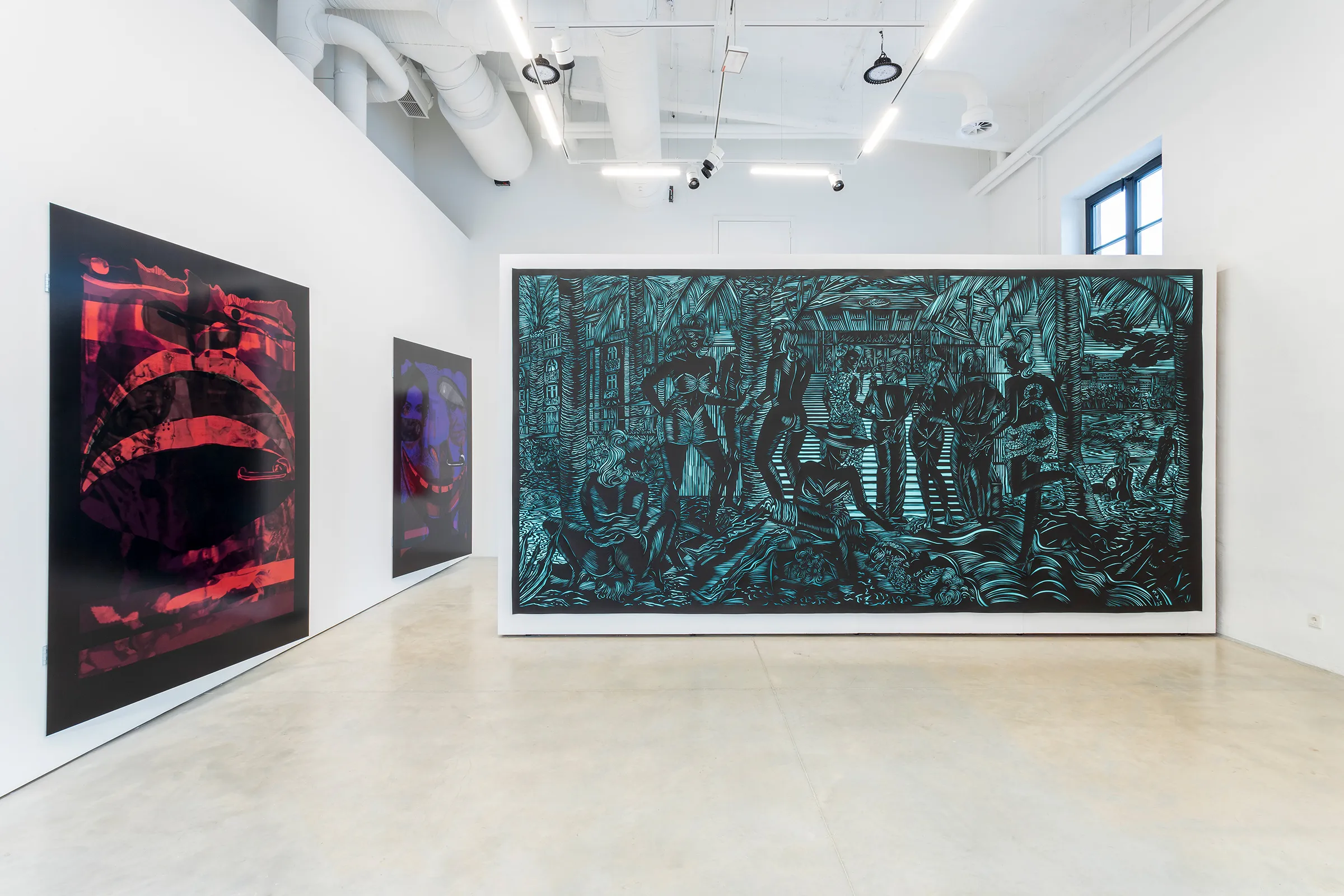 Installation view: Type / Cast / Thrill, Groupshow,